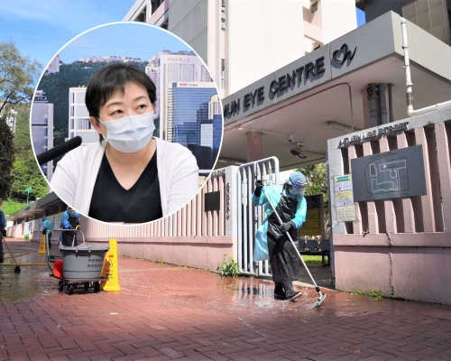 張竹君(小圖)交代本港今日新增64宗確診個案。