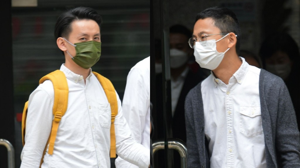 被告羅健熙（左）及莫德惠（右)。
