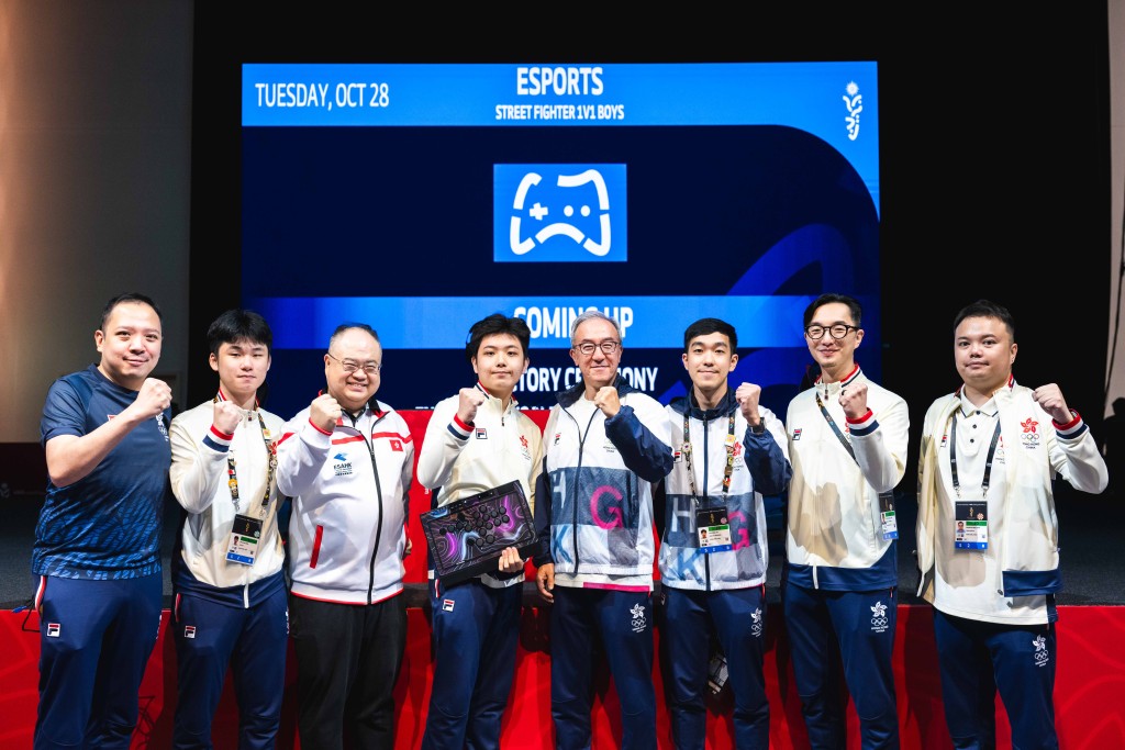 陳栢賢為港隊取得今屆亞青運第3金。港協暨奧委會圖片 陳栢賢為港隊取得今屆亞青運第3金。港協暨奧委會圖片