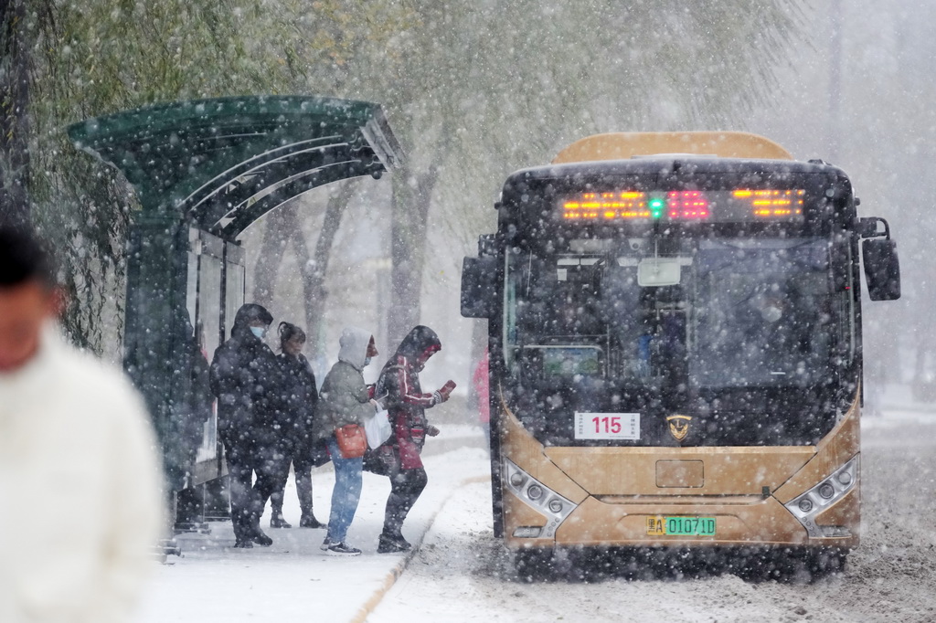 近日北方不少地方降雪。 新華社