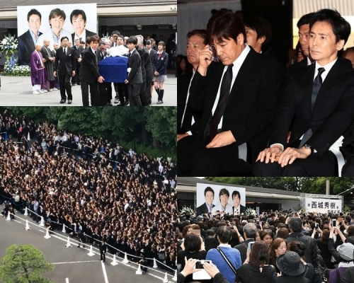 众人送别西城秀树都不舍落泪。