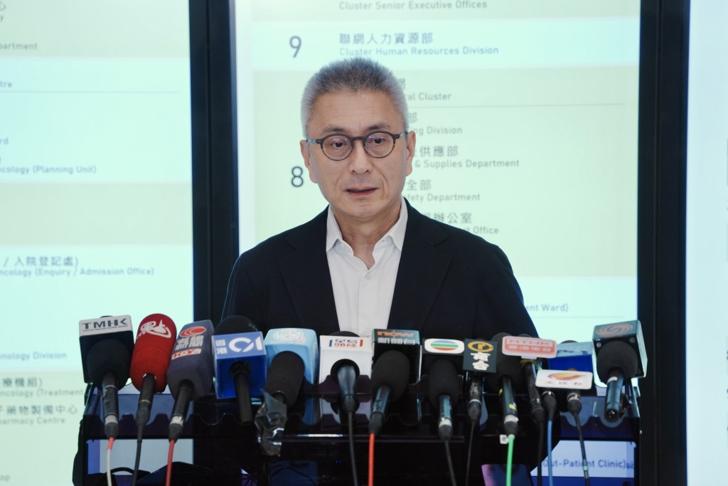 醫院行政總監張復熾。 醫院行政總監張復熾。