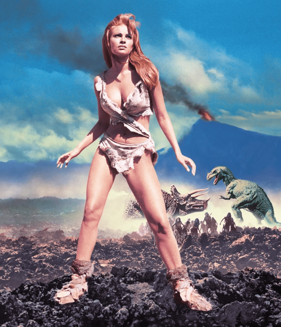 Raquel Welch《大洪荒》的电影海报。
