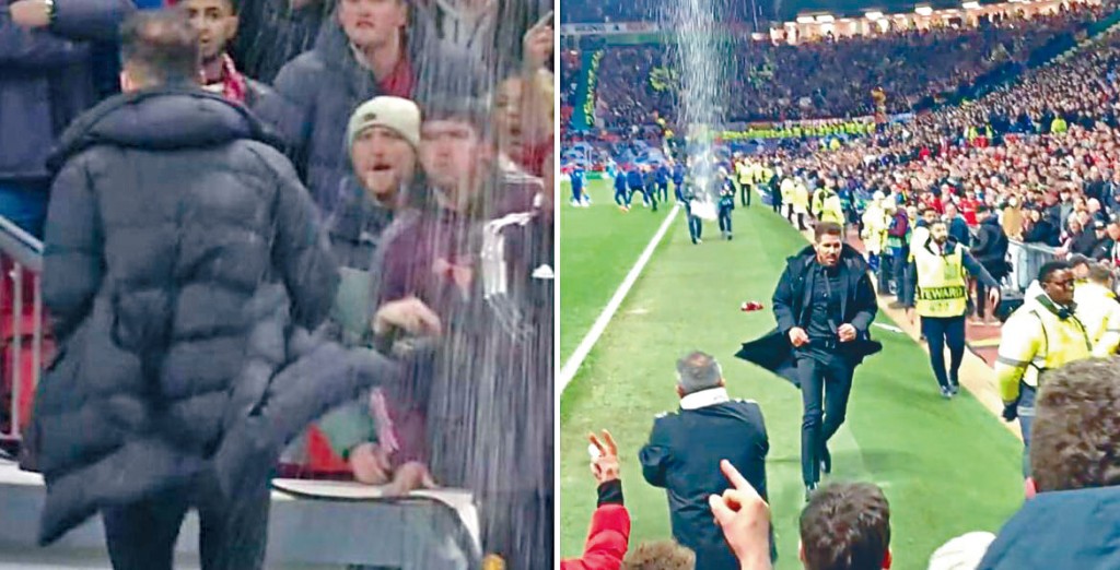 施蒙尼今屆歐聯領軍造訪曼聯，被球迷柴台。