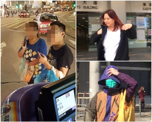 被告伍嘉儀(右上)及王曦彥(右下)。劉曉曦攝
