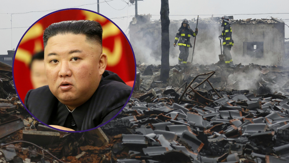 北韓領導人金正恩史無前例地就能登地震致電慰問日相岸田文雄。 美聯社/路透社