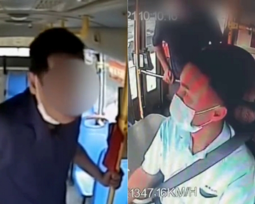 醉漢拒戴口罩捶打巴士司機16拳,被判囚3年3個月。(網圖)