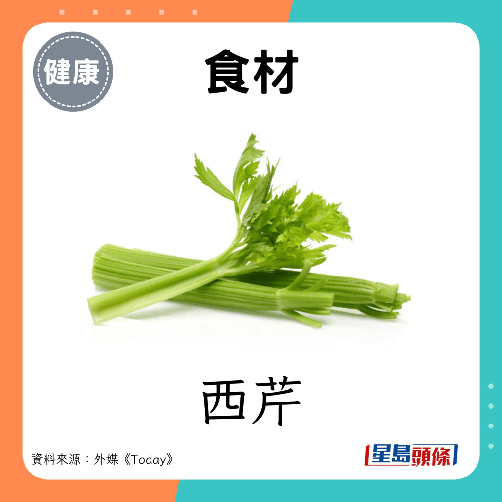 秘製蔬果汁食材：西芹。