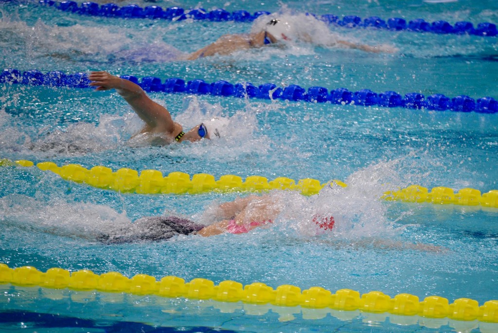 何詩蓓取得今屆全運會第2金。楊功煜攝 何詩蓓取得今屆全運會第2金。楊功煜攝