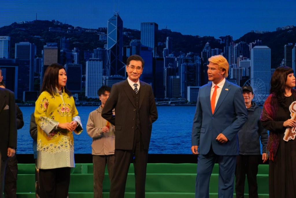 美國總統特朗普遇刺事件,首度搬上香港粵劇舞台。 美國總統特朗普遇刺事件,首度搬上香港粵劇舞台。