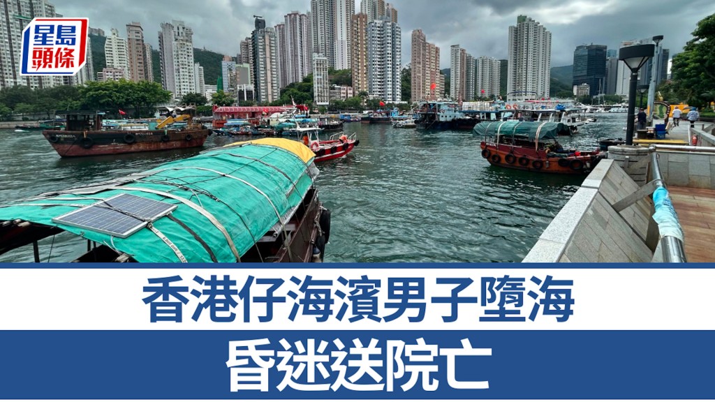 香港仔海濱男子墮海 昏迷送院亡