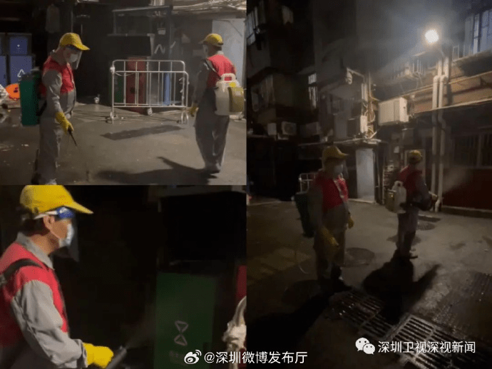 工作人員為深圳回復正常連夜作出努力。