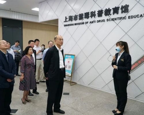 图中为国家禁毒办常务副主任、公安部禁毒局局长梁云。新华社图片