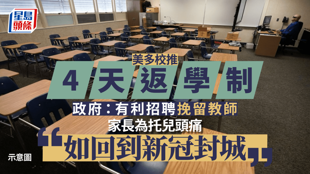 美國學校推「4天上學制」 家長無暇照顧憂影響學業