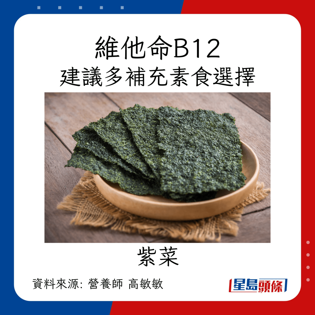 素食者缺乏的4大營養素：維他命B12