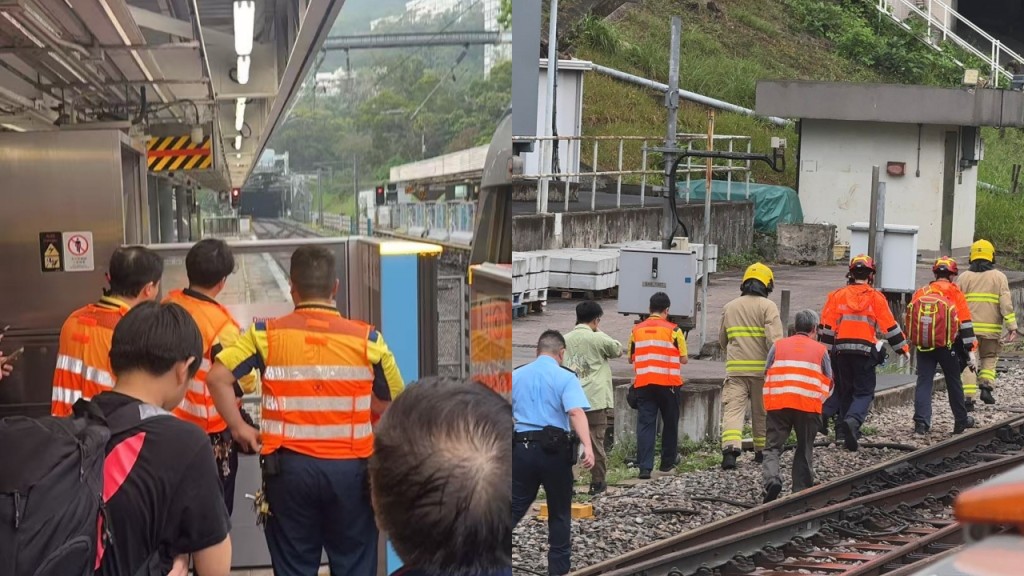 東鐵綫受阻．持續更新｜旺角東至大圍站暫停服務 涉有人進入路軌範圍 港鐵人員正在搜尋