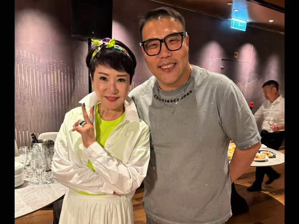 劉洋亦有分享合照。 劉洋亦有分享合照。