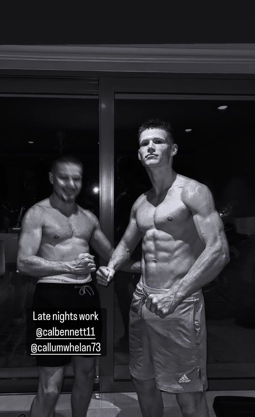 麥湯米尼周五在Instagram展示自己的健身成果。  麥湯米尼Twitter圖片