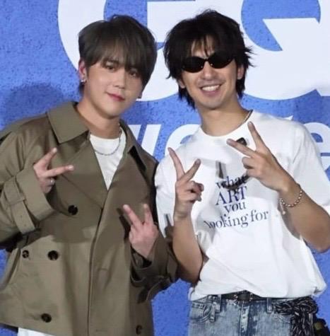 日前有段網片，在台北舉行的「潮流文化祭」，姜濤遇陳柏霖秒變迷弟，陳柏霖見證姜濤有大批粉絲。