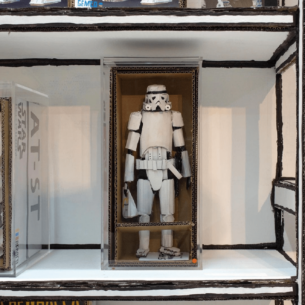 展品《Storm Trooper, 2023》（圖片來源：小紅書@ JPS Gallery）