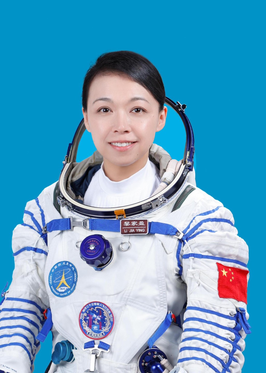 香港載荷專家黎家盈博士,將在周日晚乘坐神舟二十三號飛船上太空。政府新聞處圖片 香港載荷專家黎家盈博士,將在周日晚乘坐神舟二十三號飛船上太空。政府新聞處圖片