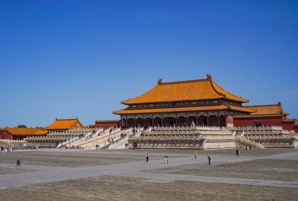 北京出現藍天。網上圖片