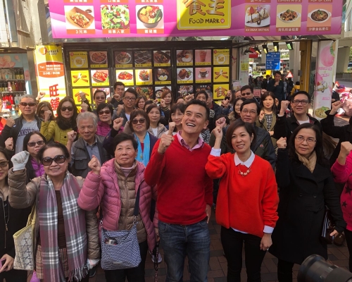 地皇廣場業主拍攝宣傳力谷人流。