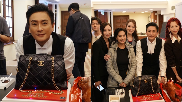 黃宗澤片場慶生許願「天下無災」  獲劇組驚喜送復刻名牌袋蛋糕