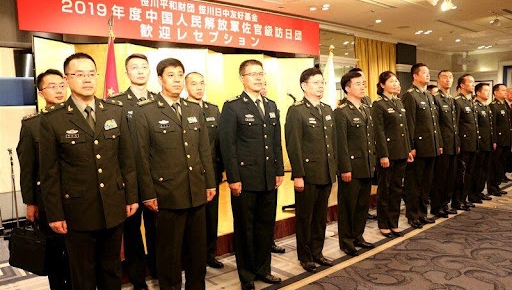 2019年訪日的解放軍校級軍官訪問團。