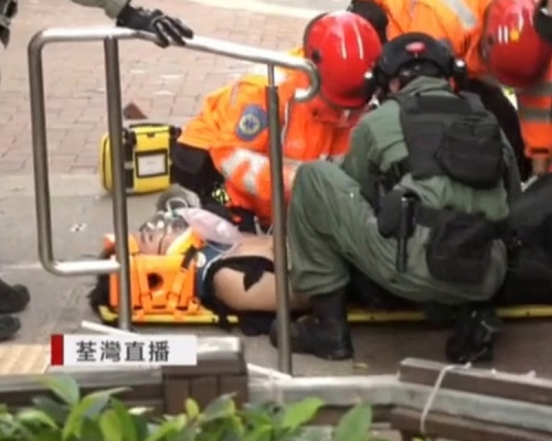 中槍男子。有線新聞圖片