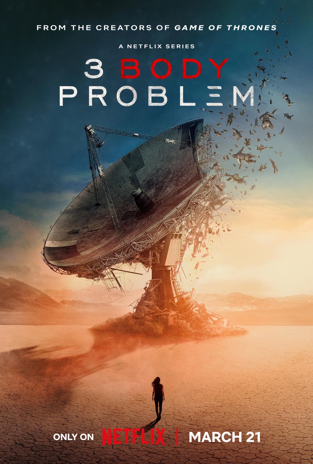 劉慈欣的《三體》獲Neflix改篇為科幻影集《3體》（3 Body Problem），由《冰與火之歌：權力遊戲》(Game of Thrones) 擔任創作團隊。