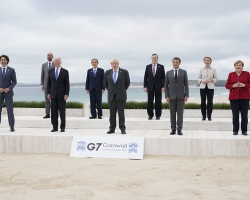  G7領䄂承諾增加在氣候問題上的撥款。AP
