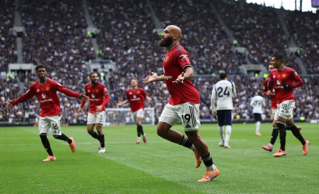 麥比奧莫為曼聯開紀錄。路透社