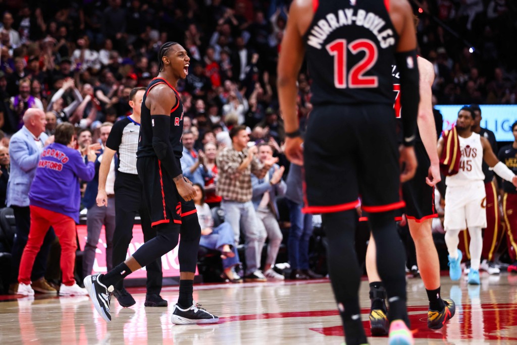 「多倫多之子」巴列特三分球8投6中，全場斬獲季後賽生涯新高的33分。AFP