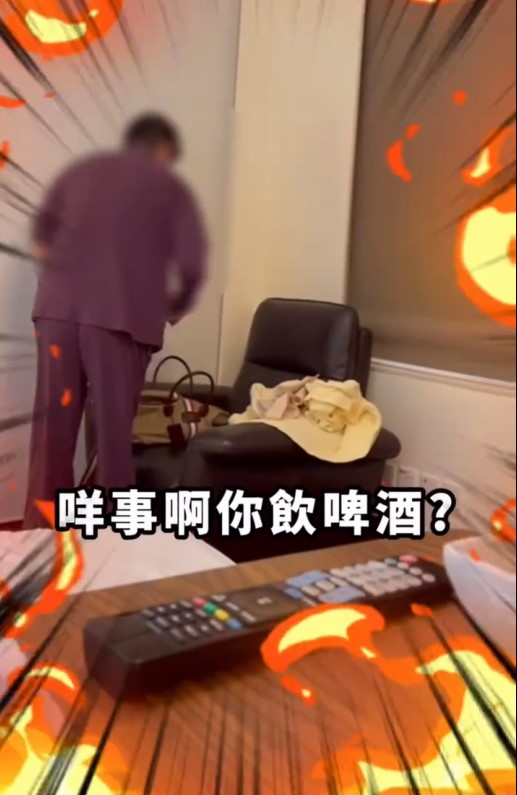 五索爆分娩完，馬先生就買出前一丁、啤酒及雪條給她吃。