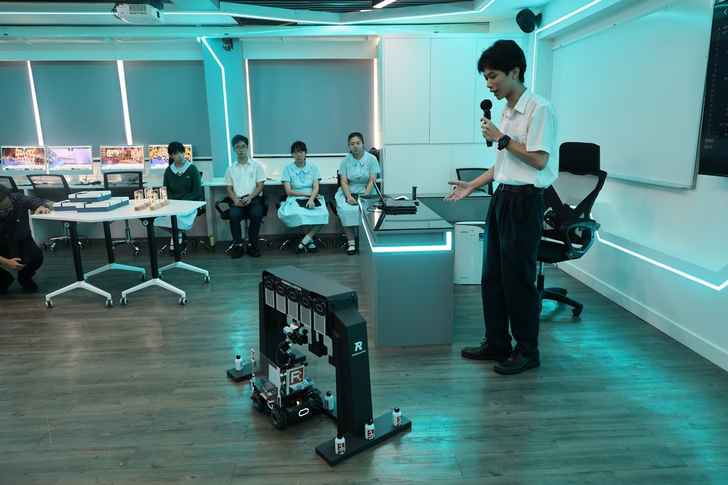 AI Lab支援学生顺畅地构建AI模型与编程。（图片来源：受访学校提供）