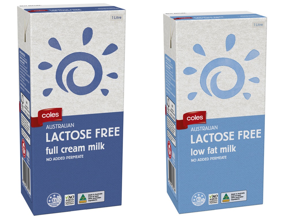 受影響的其中兩款涉事牛奶飲品。網圖