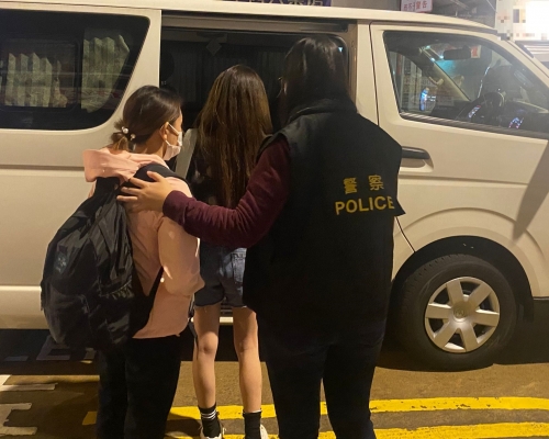 多名女子被捕。警方圖片