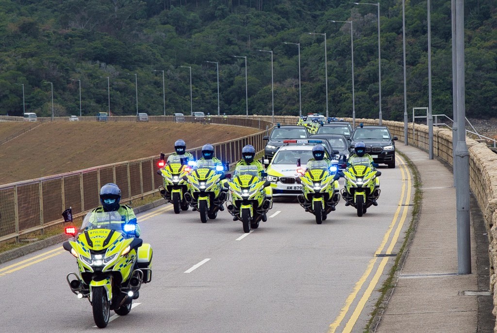 每當有國家政要或國際組織要員來港，警方都會出動警隊護送組進行護送任務。 資料圖片