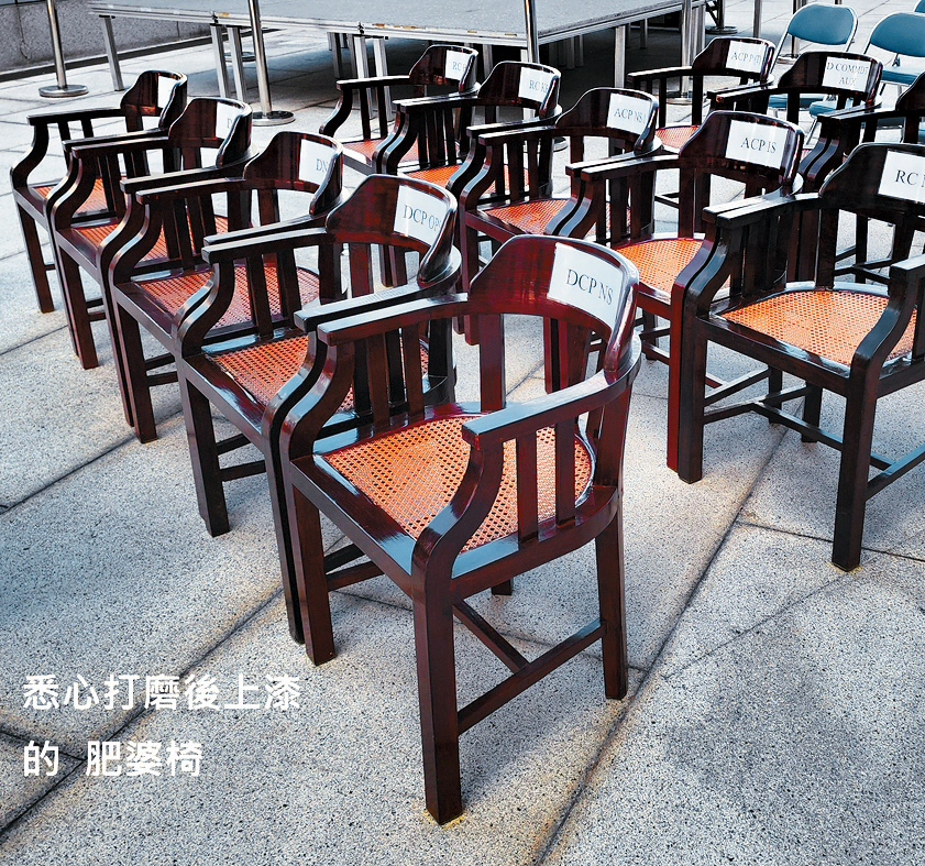 悉心打磨后上漆的「肥婆椅」 悉心打磨后上漆的「肥婆椅」