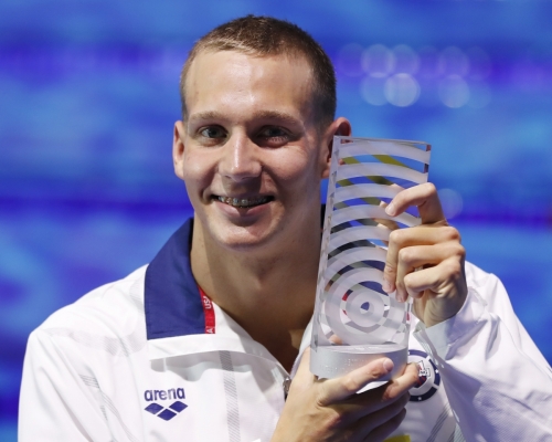 德雷塞尔夺七金，平「水怪」菲比斯纪录。AP