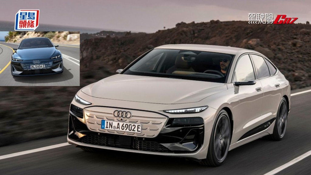 奧迪A6 e-tron純電動車正式發表,備有Avant五門旅行車(左)及Sportback五門掀背(右)型號供選擇。