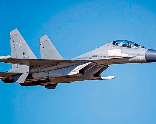 ■台灣指解放軍曾派殲l6等戰機,進入台領空範圍。