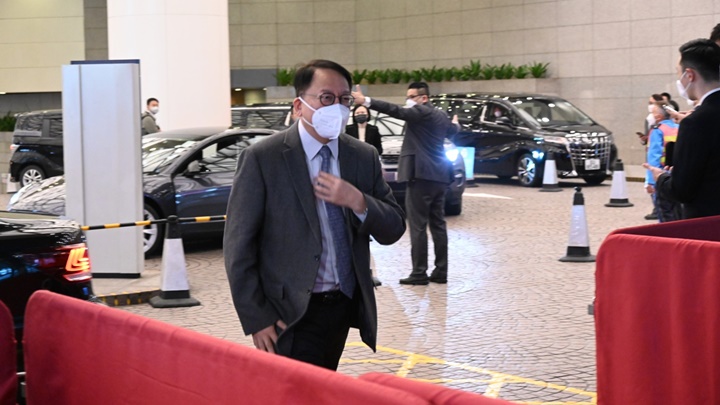 政務司司長陳國基認同夏寶龍就《香港國安法》演講。梁文輝攝