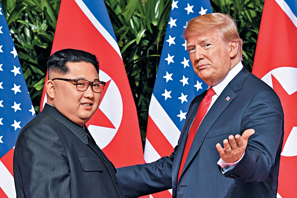 特朗普與金正恩2021年初在新加坡會晤。