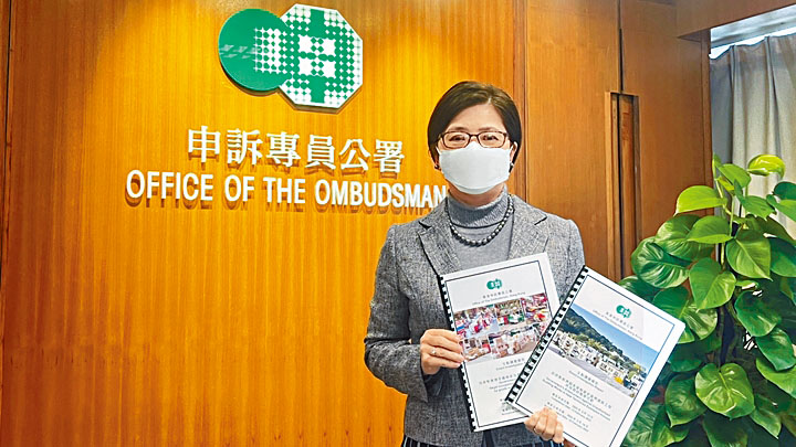 趙慧賢公布屋宇署對新界村屋僭建物所採取執管行動的調查結果。