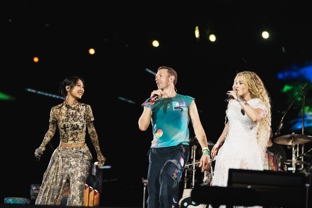 英國殿堂級樂隊Coldplay在啟德體育園舉行演唱會。
