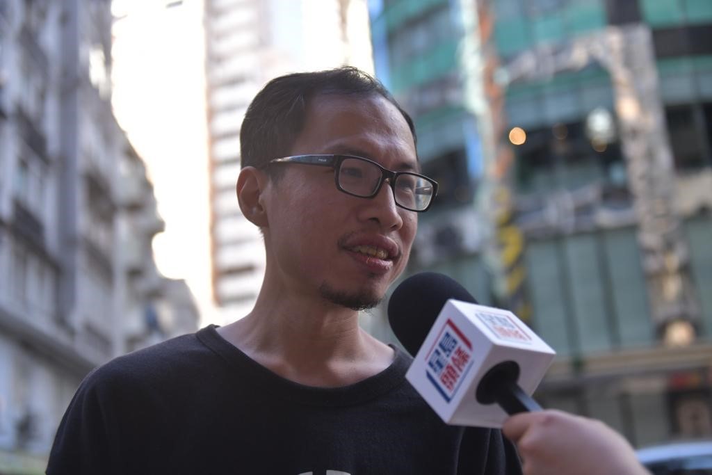 李先生 : 香港是多元化城市  可容许这类活动发生。陈极彰摄
