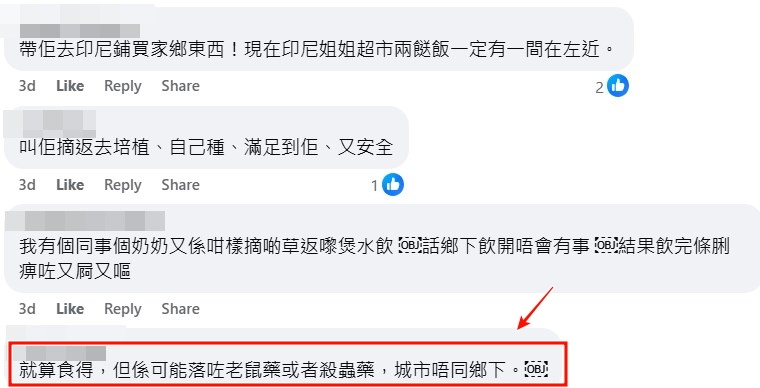 facebook截圖（資料來源：AuthenticCamel3991＠facebook聘請工人姐姐關注組）
