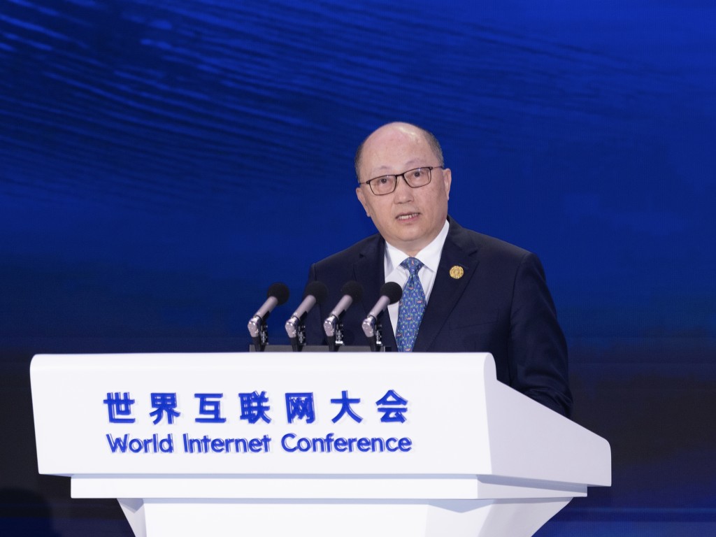 中聯辦主任鄭雁雄致辭。中聯辦網站圖片 中聯辦主任鄭雁雄致辭。中聯辦網站圖片